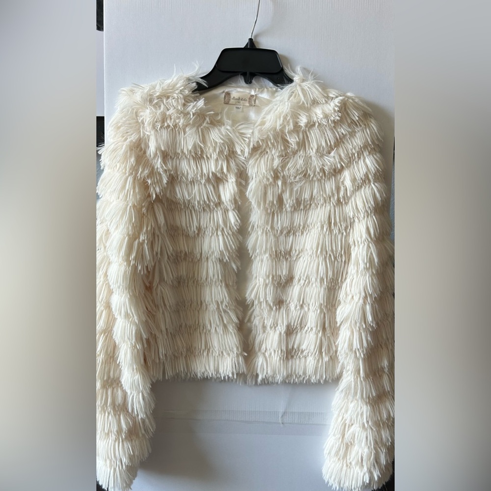 Altar'd State Cream Fringe Cardigan